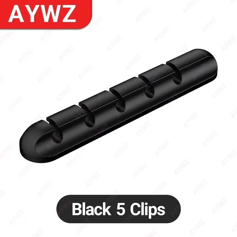 Cable Holder Clips Cable Management Cord Organizer Silicone USB Charging Cable