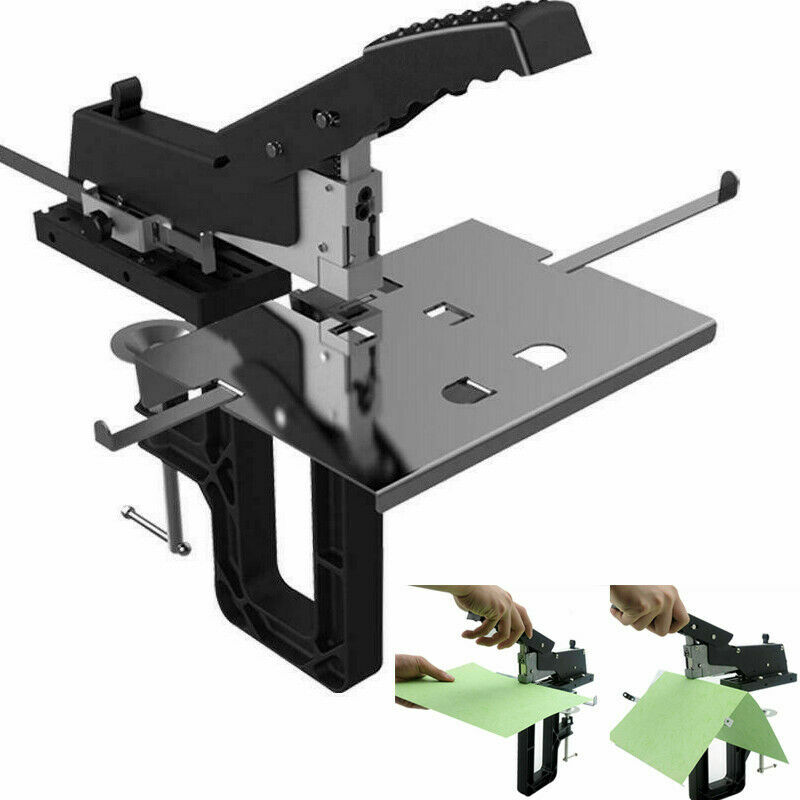 Manual Dual Flat Nail Saddle Stitch Stapler Binding Machine Binder Saddle Staple