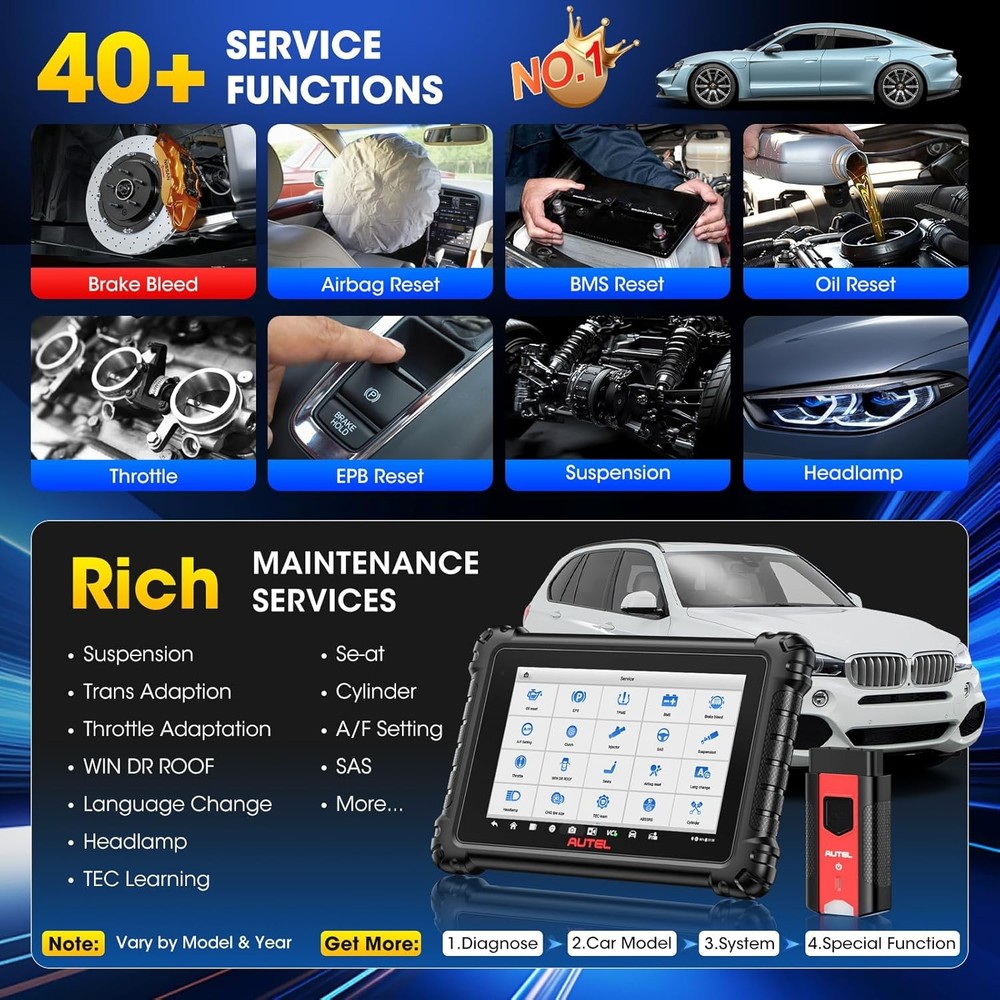 2026 Newest Autel MaxiSYS MS906 Pro Coding Full System Diagnostic Scanner Tool