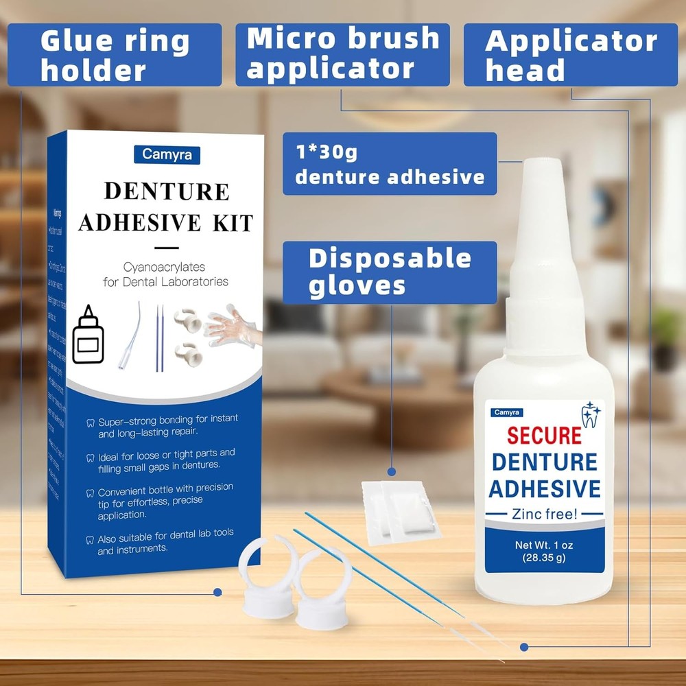 Dental Glue Instant Bonding 1 oz New