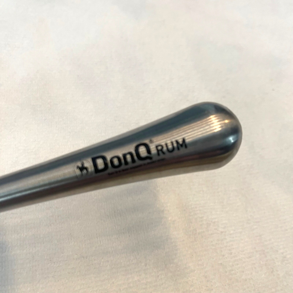 Don Q Rum Muddler - silver/black - NEW unused