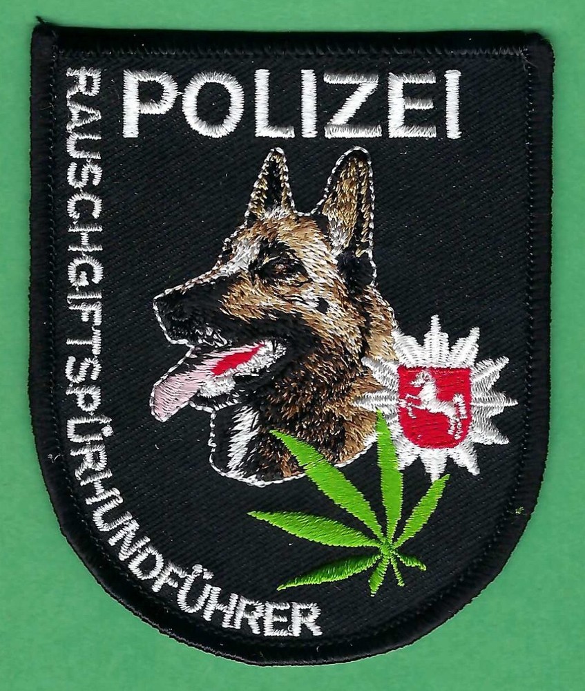 GERMAN POLIZEI POLICE NARCOTICS DETECTION K-9 UNIT PATCH