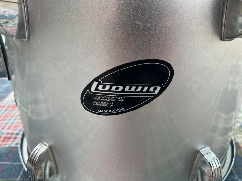 LUDWIG 12" ACCENT CS SILVER GRAY RACK TOM
