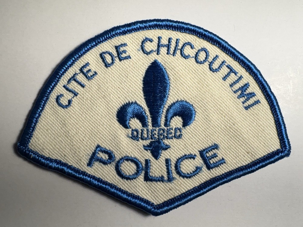 Cite De Chicoutimi Quebec Police Patch