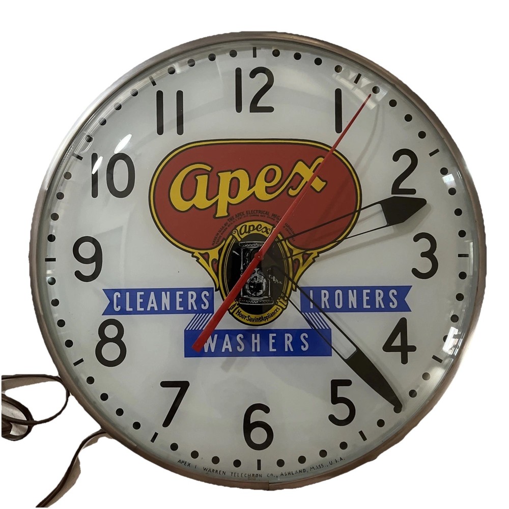 Ampex Telechron Advertising Clock