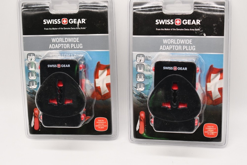 2-PACK Swiss Gear Universal Worldwide Adaptor Plug