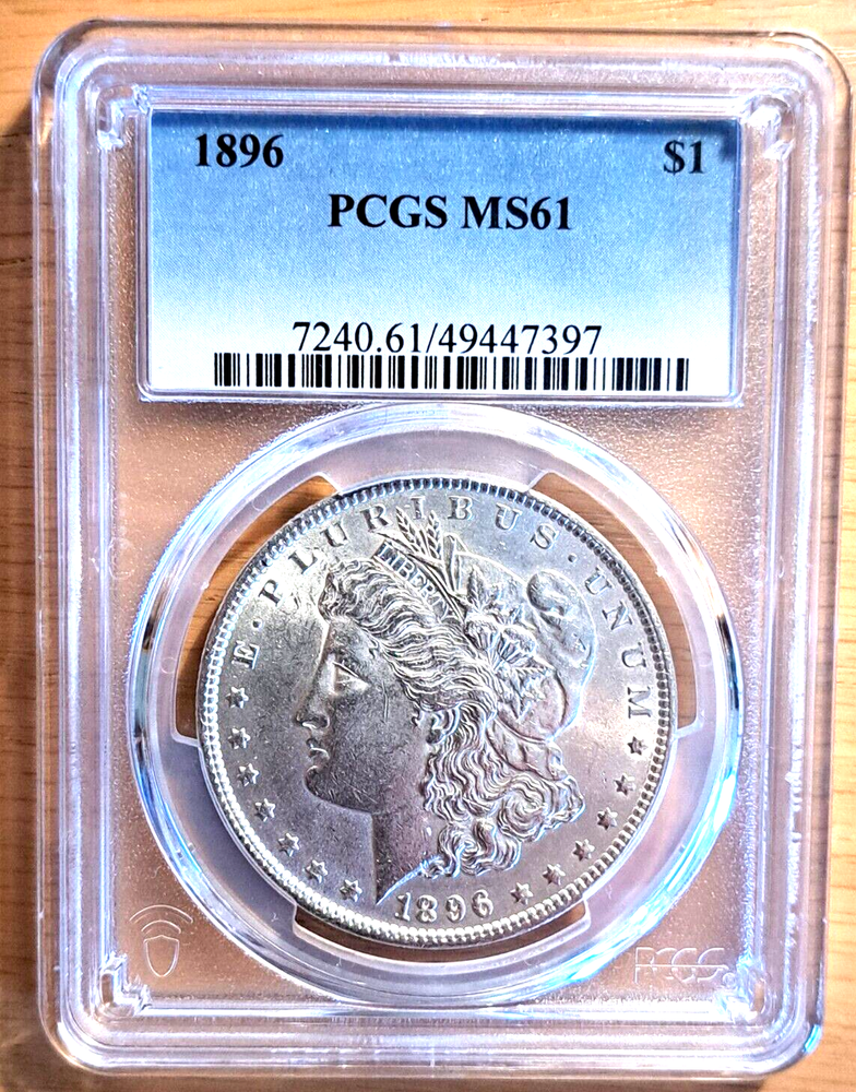 1896 P PCGS MS61 Morgan