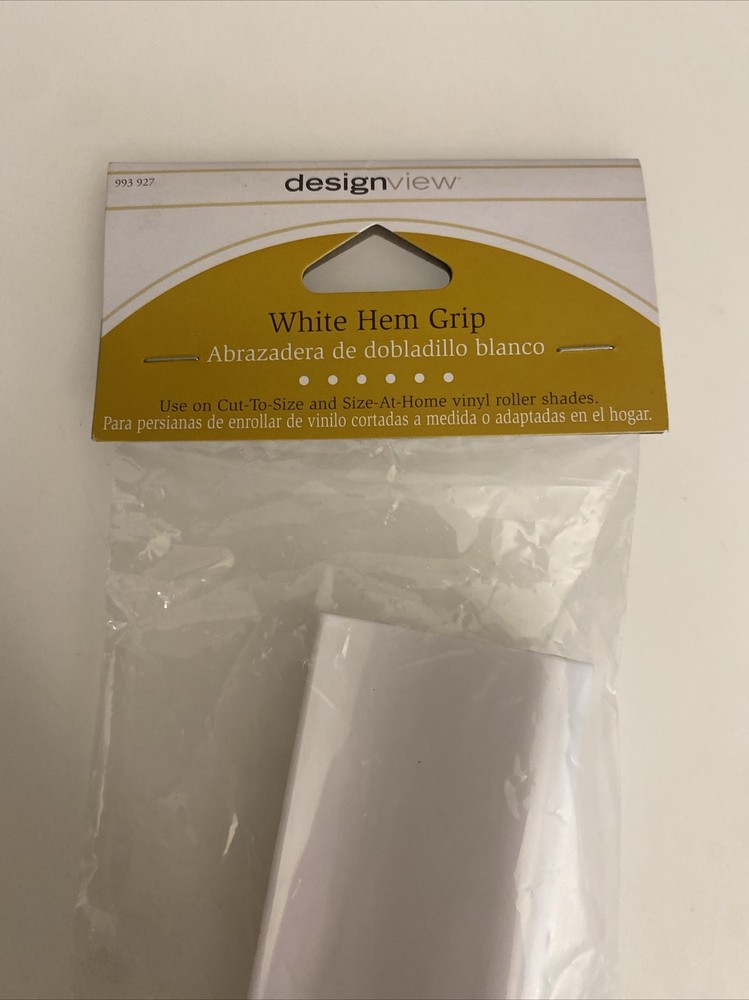 Roller Shade Hem Grips, White zan