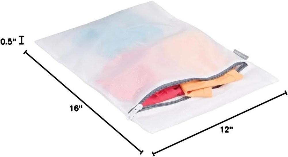 Compact Medium Mesh Laundry Bag for Delicates - Durable & Reusable Design