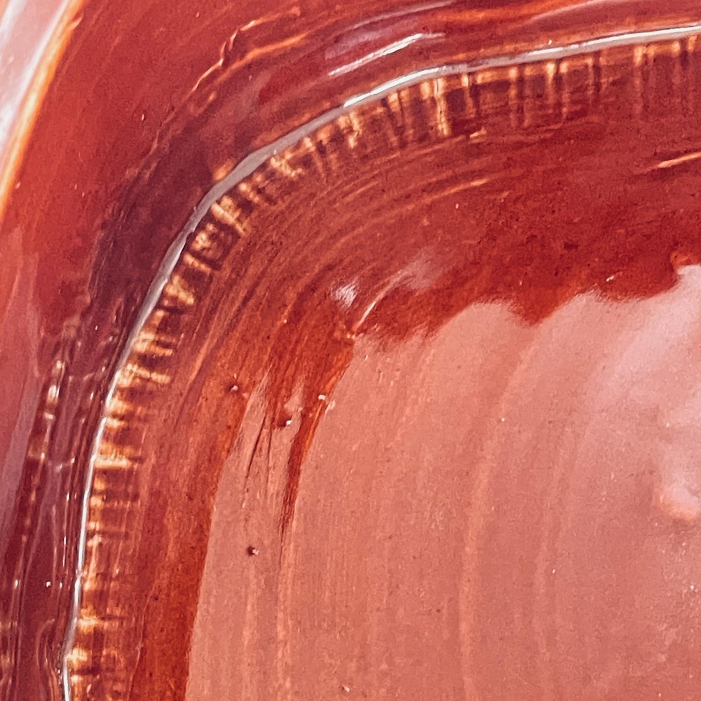 Handmade Rectangular Ceramic Baking Dish 10x7 Red Pottery Ovenware Rustic