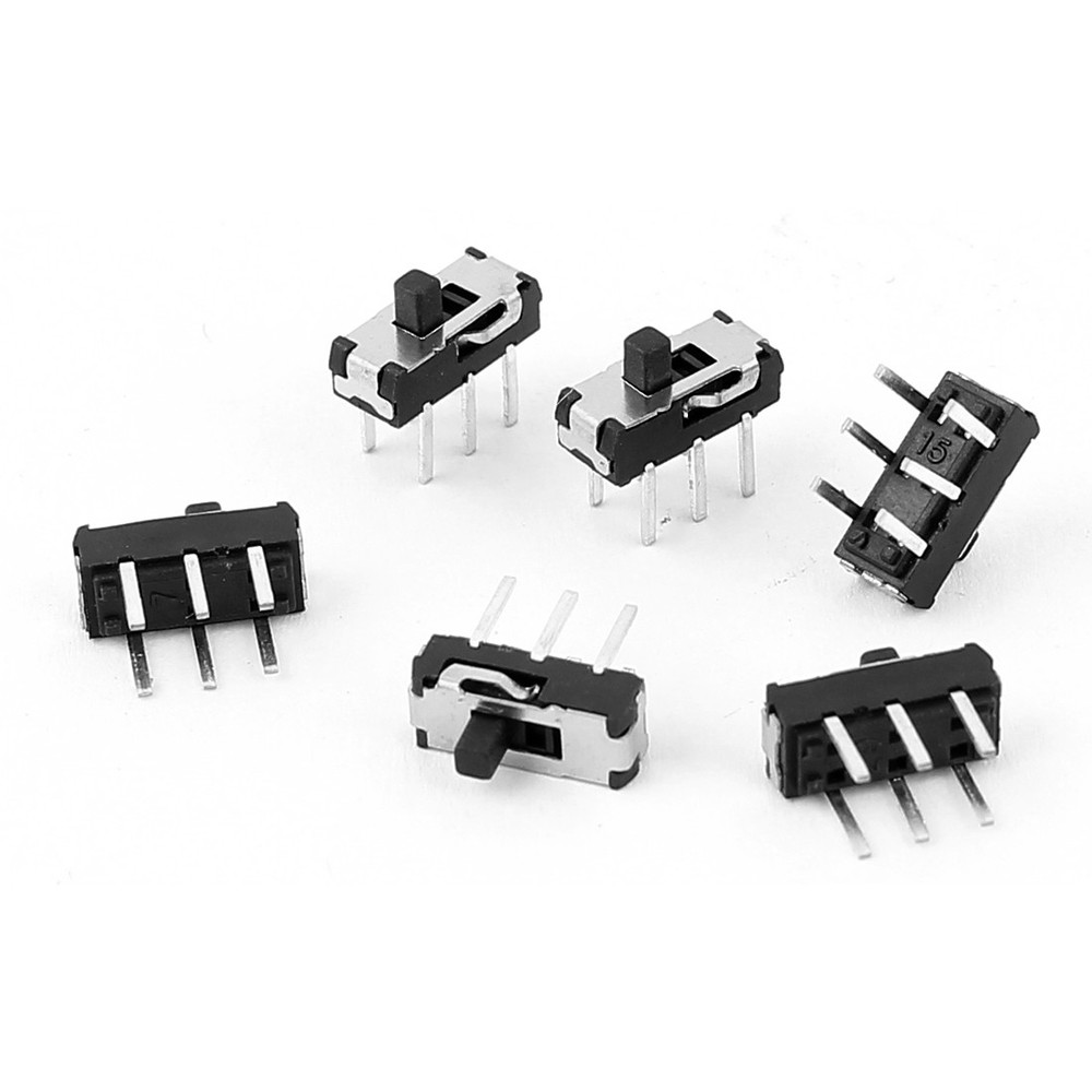 6Pack 2 Position DPDT 2P2T 6 Pin PCB Panel Mini Vertical Slide Switch