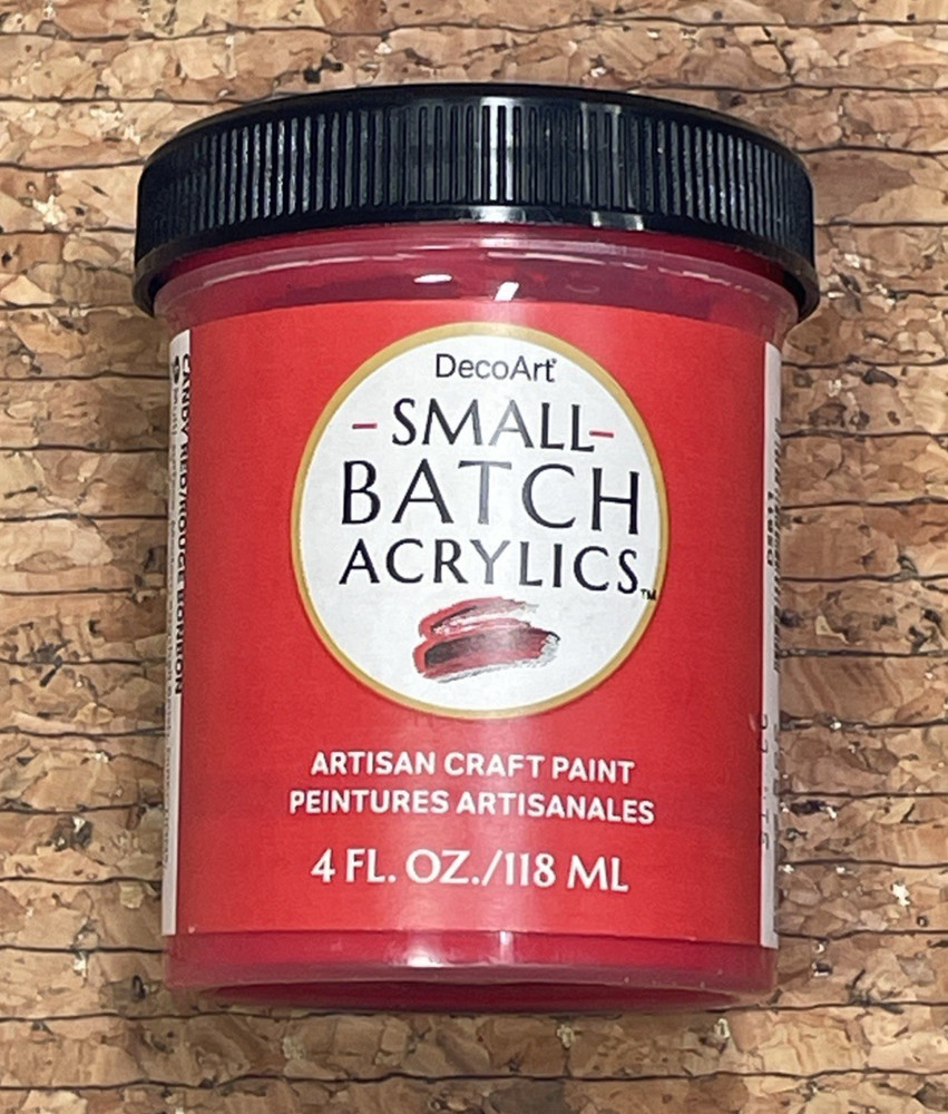 Paint - DecoArt - Small Batch Acrylics - 4oz - Candy Red