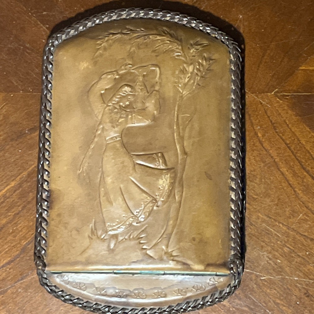 Book End Leather Foldable Engraved Just Over 6 Inches