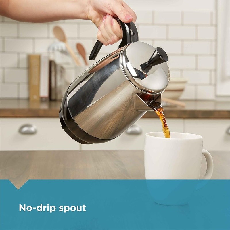 Stainless Steel Percolator 8 Cup Automatic Keep Warm Fast Brewing Coffee Maker