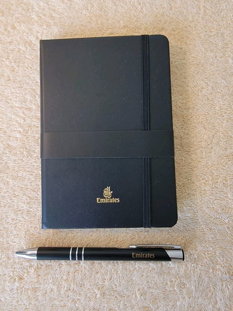 Emirates Airlines First Class Notebook Journal Diary Book New Plus Emirates Pen