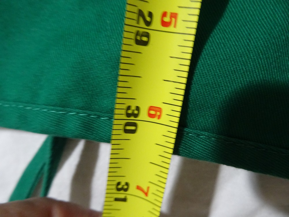 Starbucks Green Apron 33" x 27" double front pockets 2 pieces