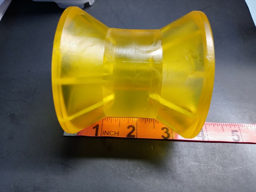 3" Inch Polyurethane Boat Trailer Bow Stop Roller, 1/2" shaft