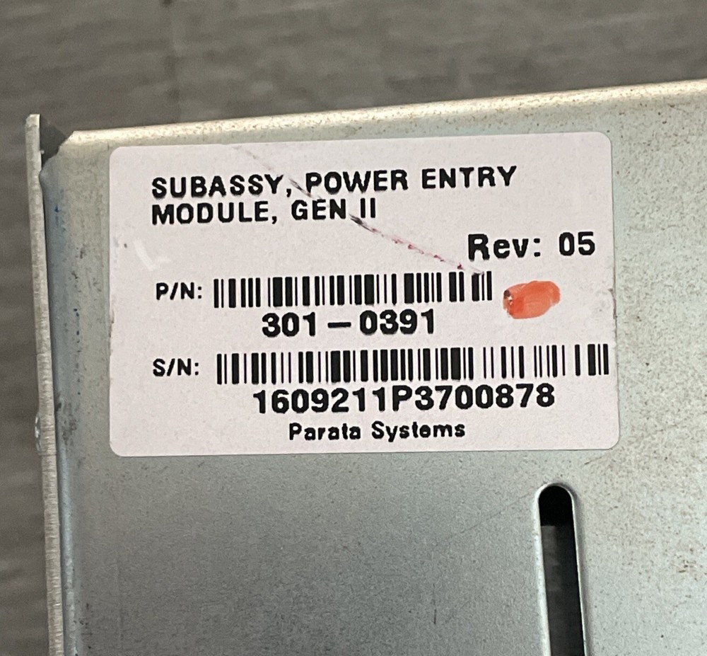 Parata Systems 301-0391 Sub Assembly Power Entry Module Gen II
