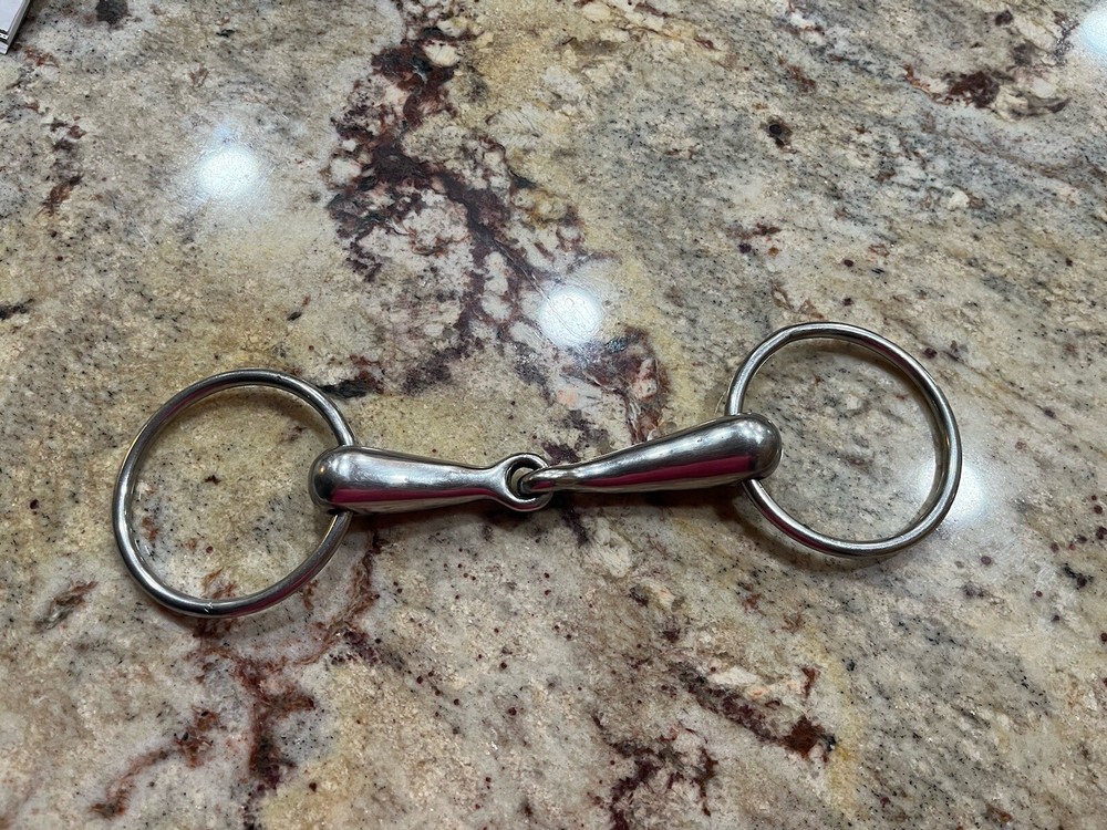 Stainless Steel English Style Broken Snaffle Bit5”