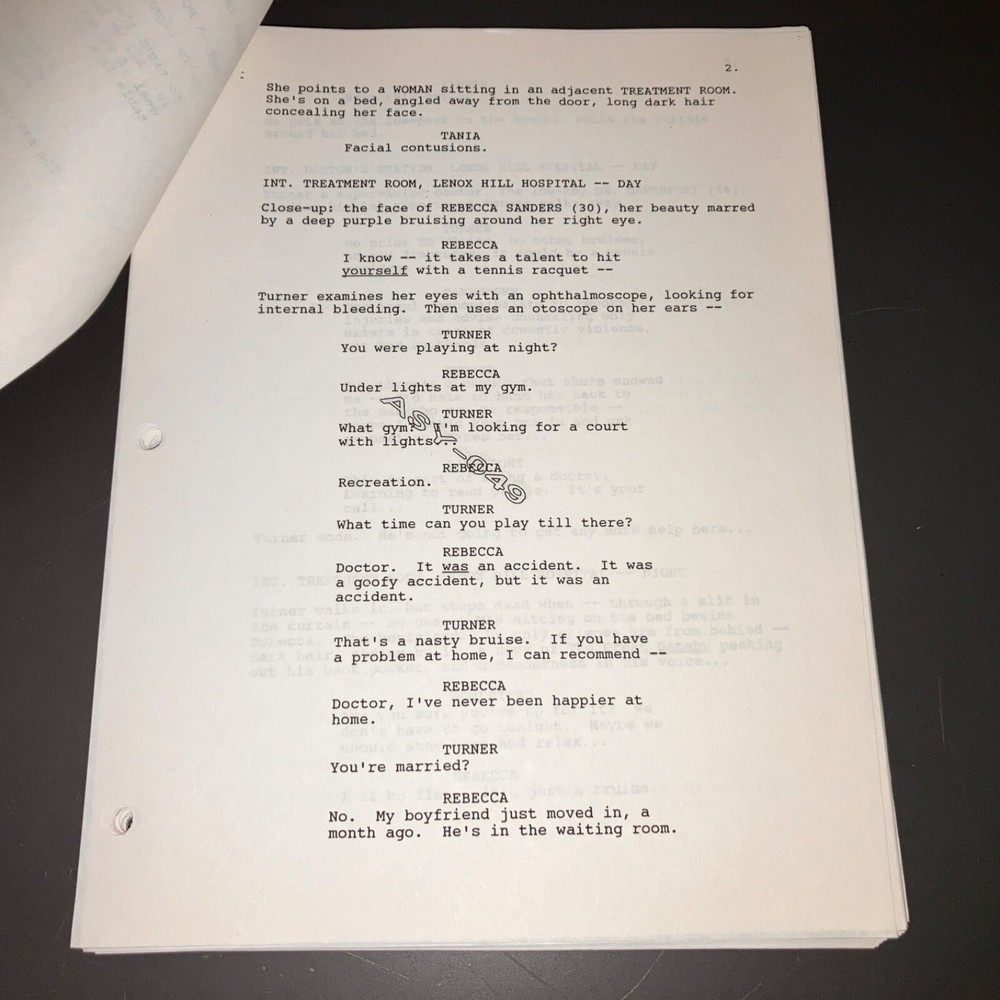ASYLUM (10/20/98 Neil Moritz Unmade? Thriller Script Polish + COA!