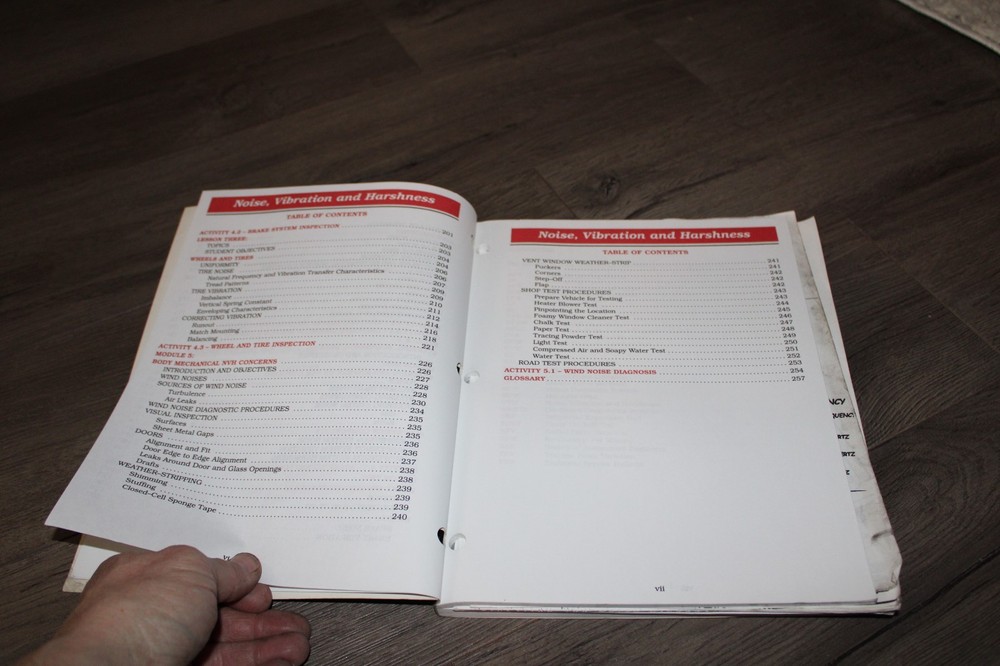 Mopar Noise, Vibration & Harshness training manual NVH 1997