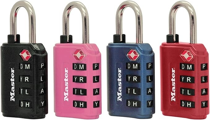 Candado TSA Master Lock con combinación de palabras ajustable