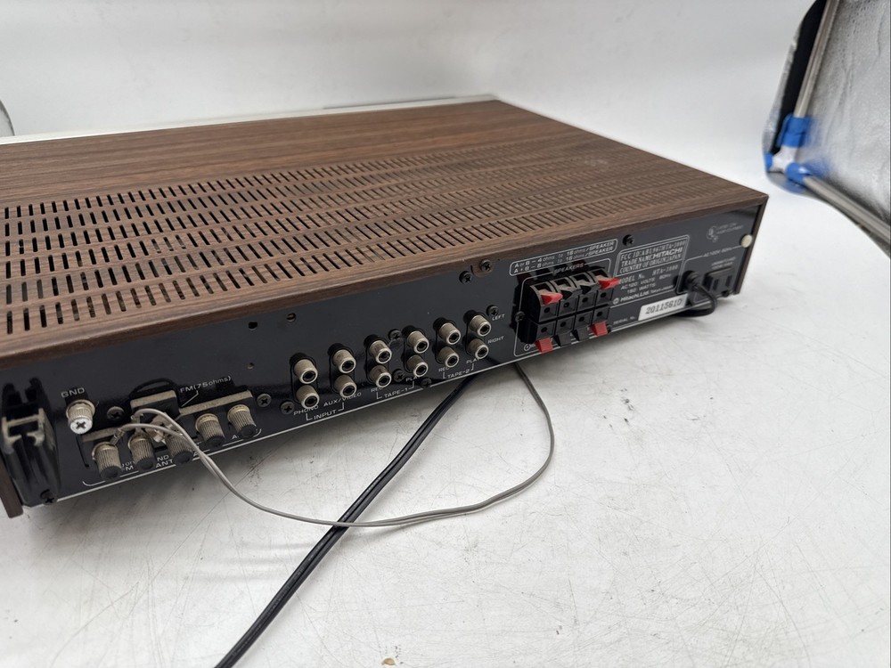 Hitachi HTA-3000 AM/FM Stereo Tuner Amplifier Tested, Works.