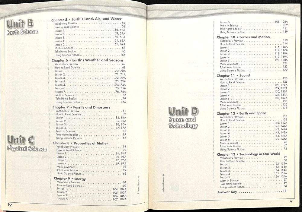 2nd Grade - SCIENCE - WORKBOOK - TEACHER GUIDE (2006, Scott Foresman)