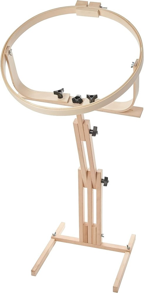 Needlework Floor Stand Quilting Frame Quilters Hoop Adjustable Hand Sewing Tilts
