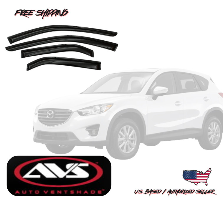 2013-2016 Mazda CX-5 AVS Window Vent Visors Rain Dust Guard Deflector 4PC.