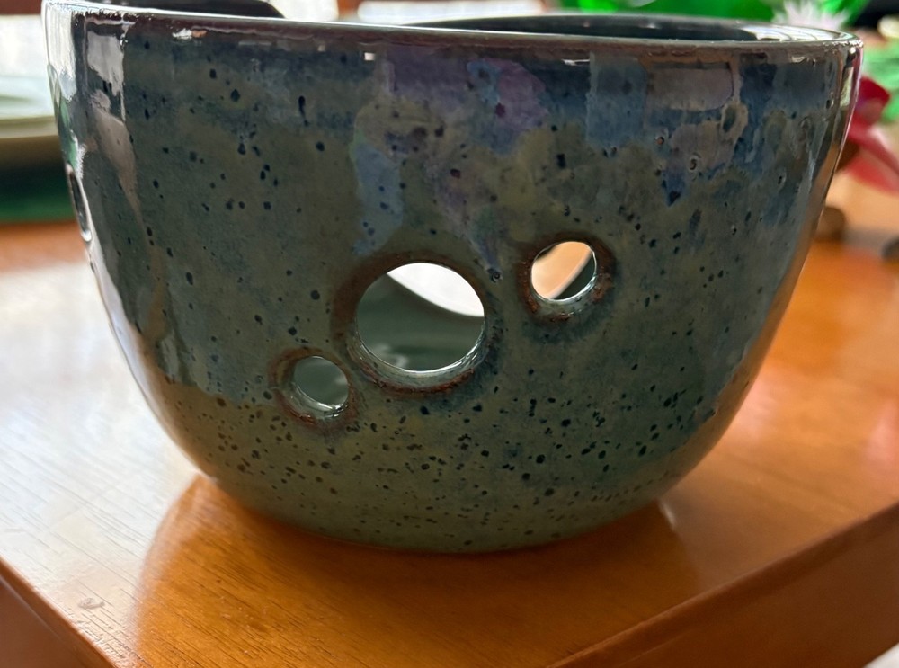 Ceramic. 6" YARN BOWL BY SIBEL