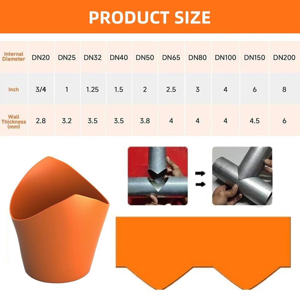 10 Pcs Pipe Saddle Template Cutting Guide Set, Precision Wrap Around Pipe...