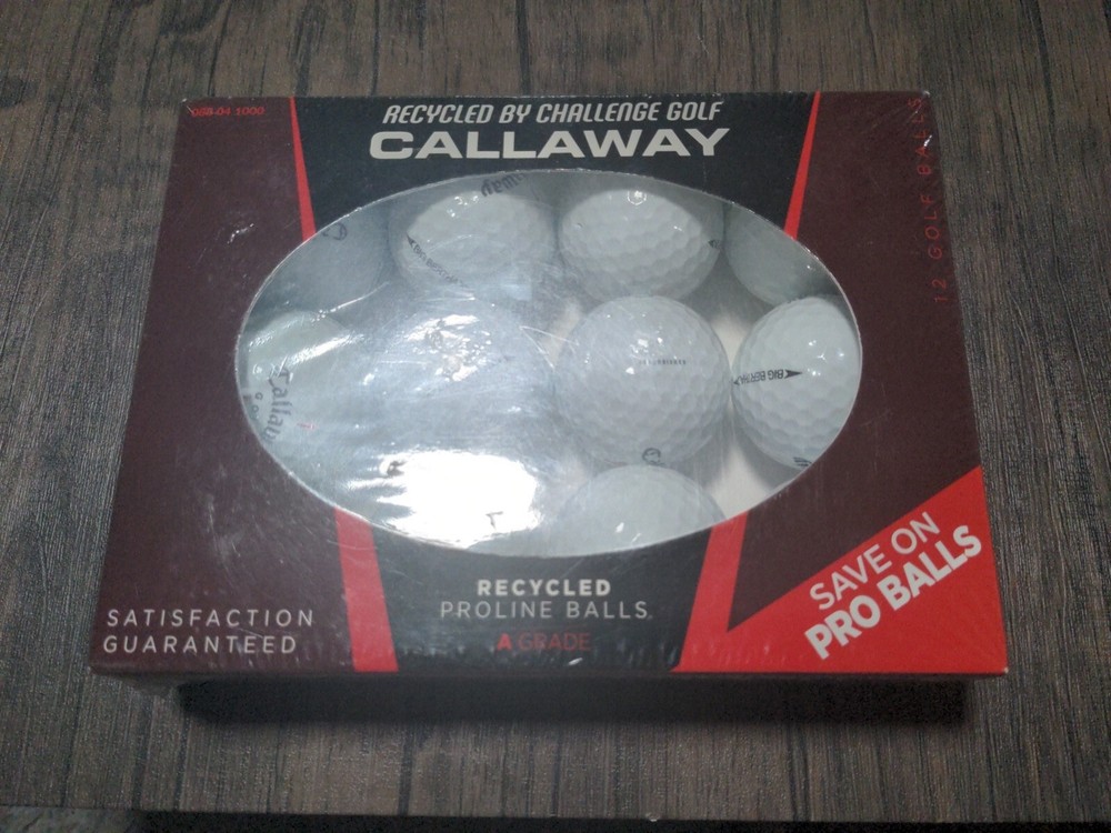 Proline Grade A 12 Assorted Callaway Recycled Premium Golf Balls - SEALED