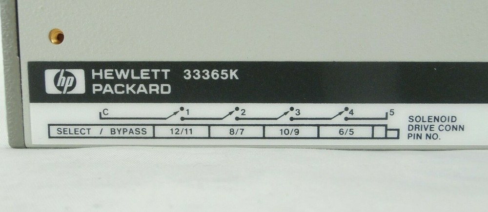 HP Hewlett-Packard 33365K Multi-Port RF Coaxial Switch Working Spare