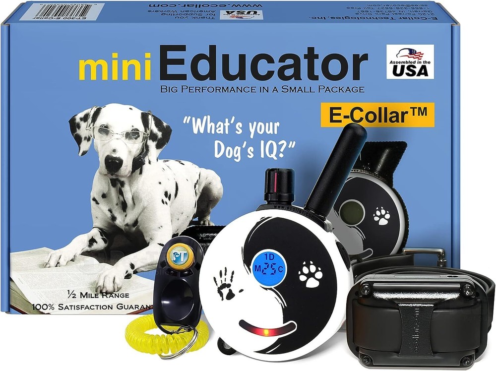 Black & White Zen Educator E-Collar - Rechargeable Remote + Training Clicker
