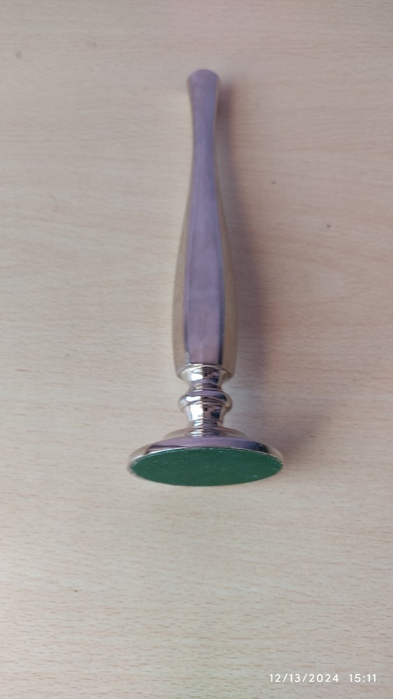 Silver Tone Bud Vase 8 in High