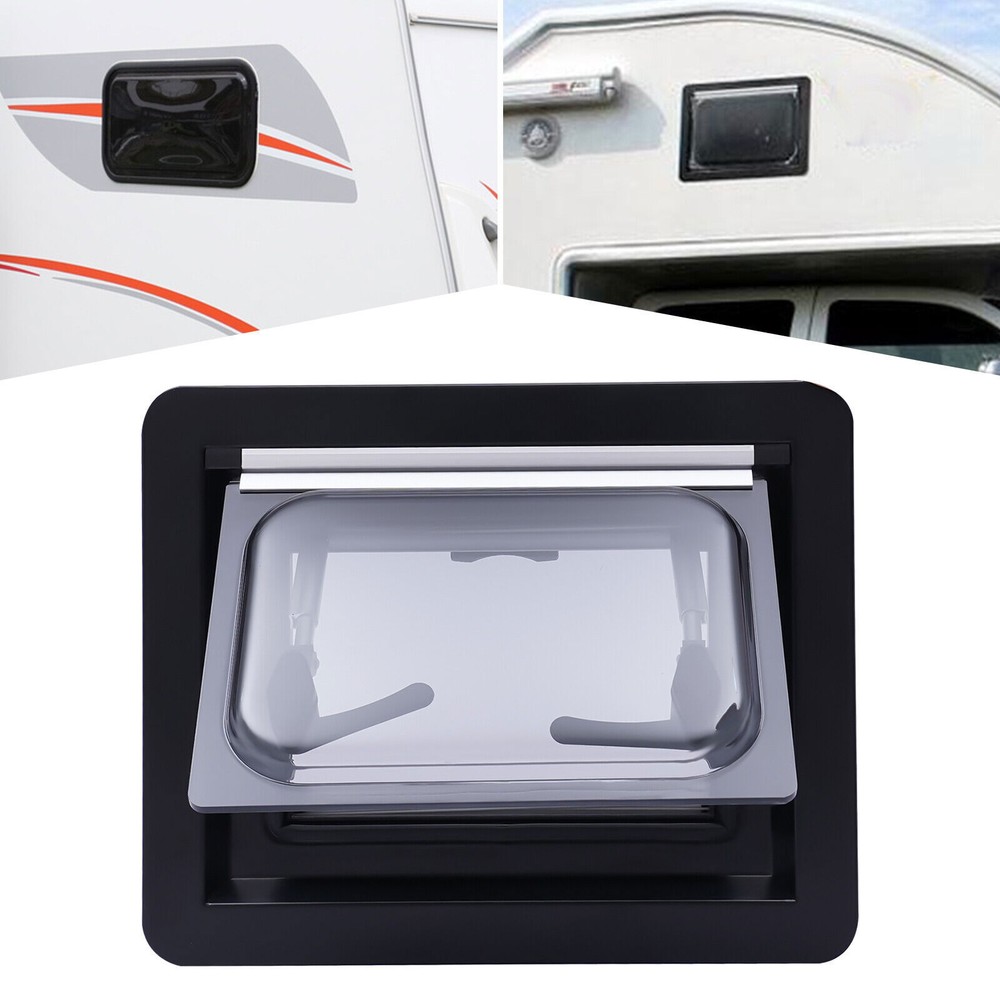 RV Caravan Extrapolated Ventilation Hinged Push Out Window Double Glazed Hatch