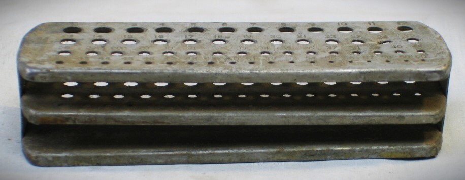Vintage Numbered Drill Index