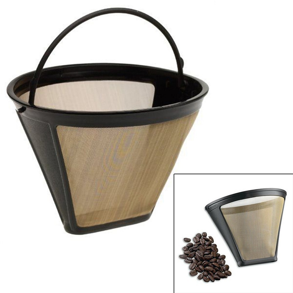 Coffee Accessories,Coffee Filter Filter 4-Cone Shape Coffee Filter Permanent