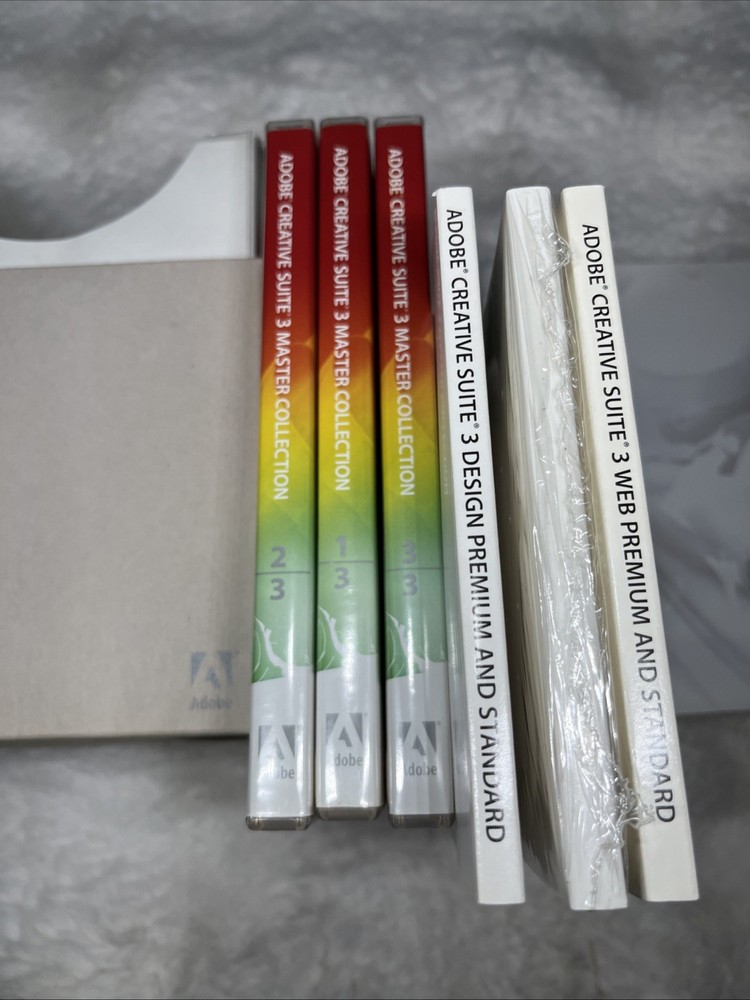 Adobe Creative Suite 3 Master Collection UPGRADE Complete 8 Discs & Serial #s
