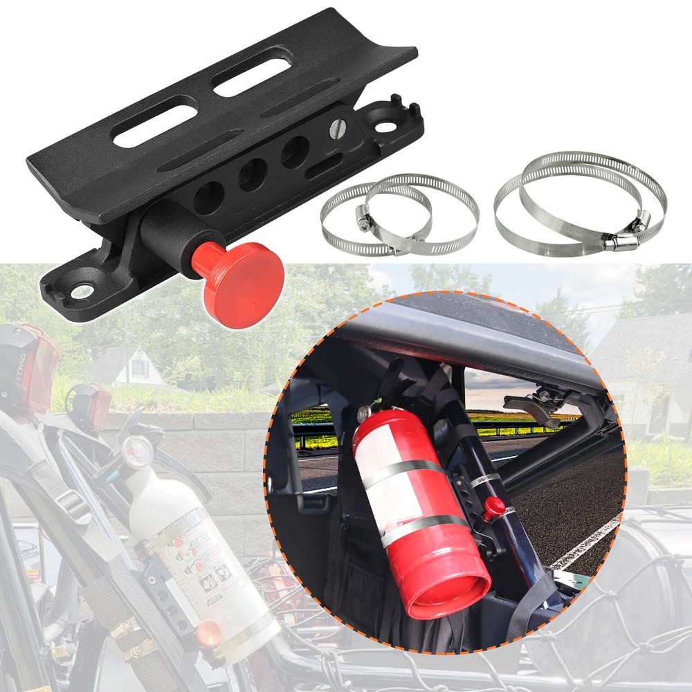 for 2007-21 Jeep Wrangler Roll Bar Quick Release Fire Extinguisher Mount Holder