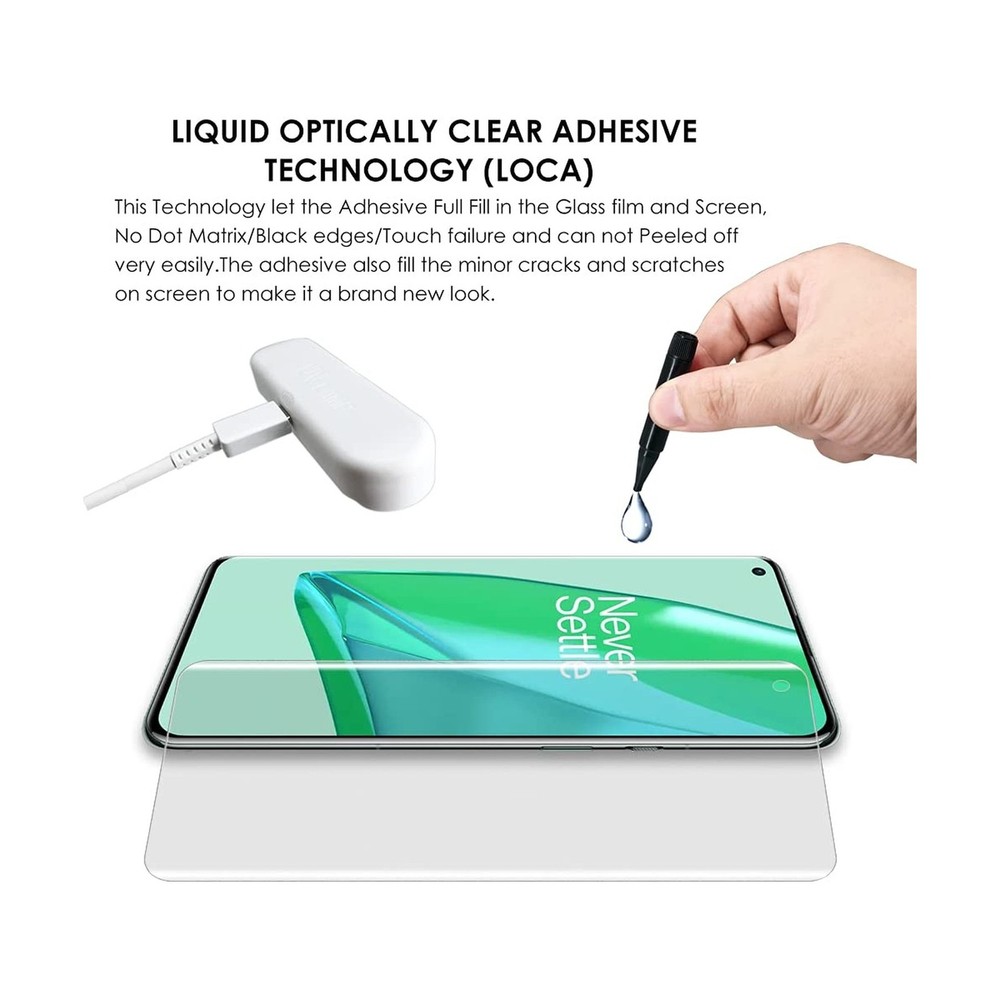 Matte Screen Protector for OnePlus 9 Pro [2 Pack], UV Tempered Glas... Fast Ship