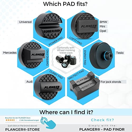 - Curby Pad Flat - Rubber Jack Pad for Audi (Special CAR Curby Pad (flat)