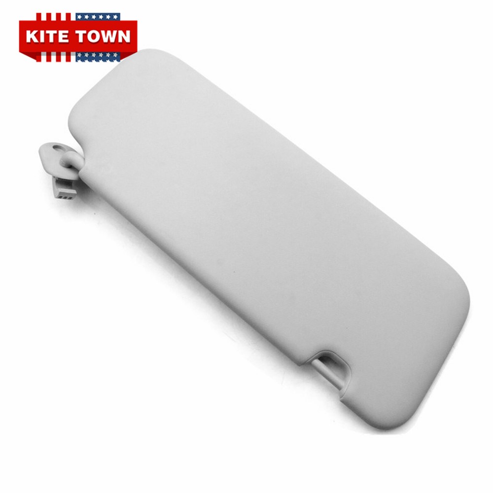 Sun Visor With Makeup Mirror Grey Left Driver Side for Hyundai Veloster 2016-19
