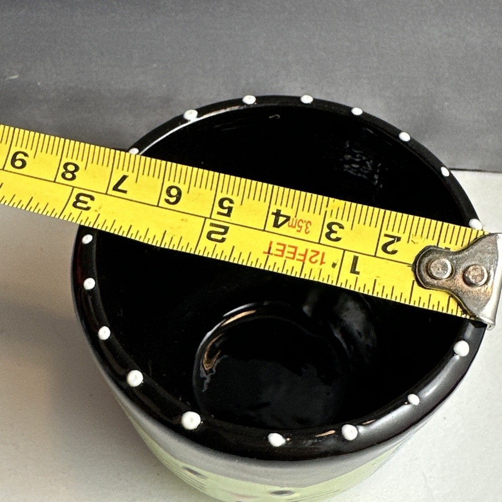 Small Cat Cup/ Pot Signed D Grant