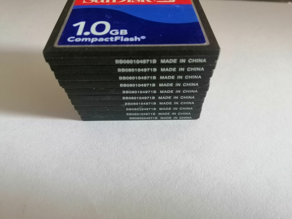 10pcs sandisk 1GB CF Memory CARD compact flash card SDCFJ/SDCFB