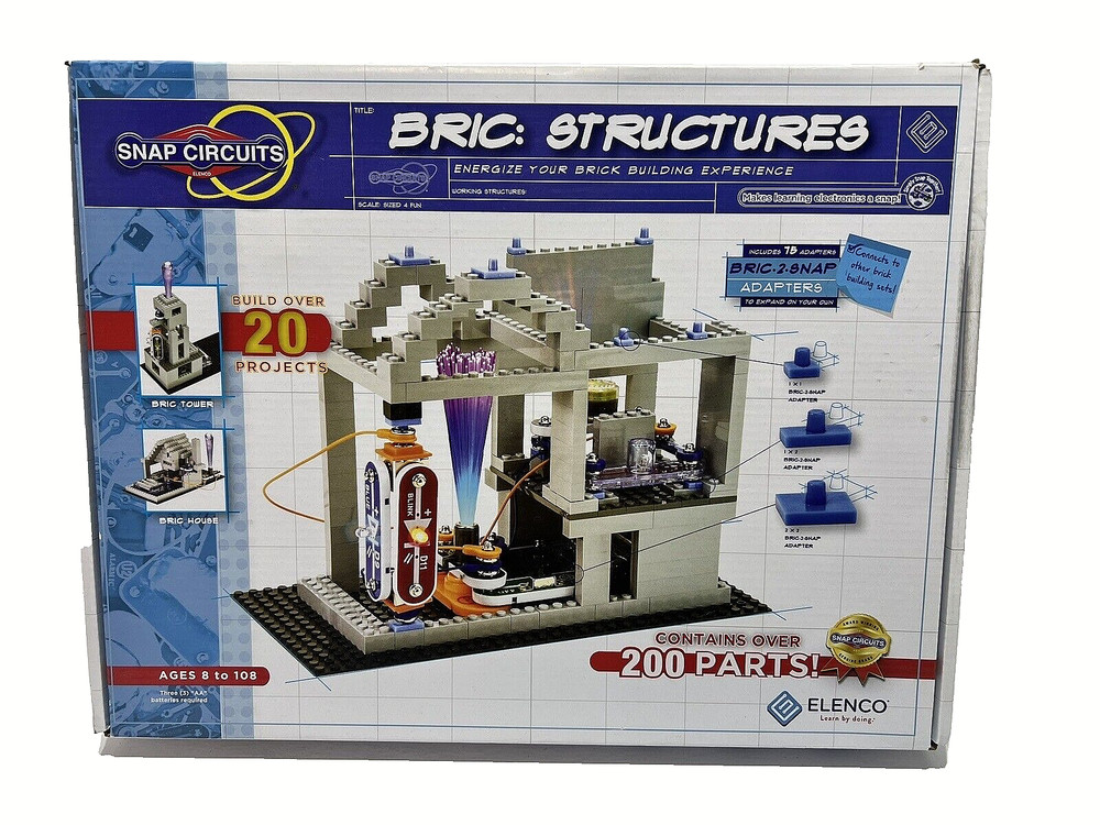 Snap Circuits Bric Structures Electronic Learning Brick Building (Complete)