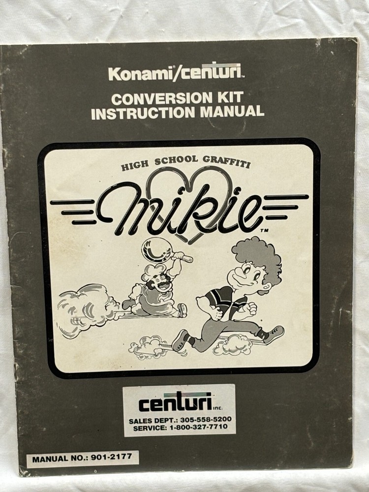 ORIGINAL-KONAMI-MIKIE-CONVERSION KIT INSTRUCTION MANUAL