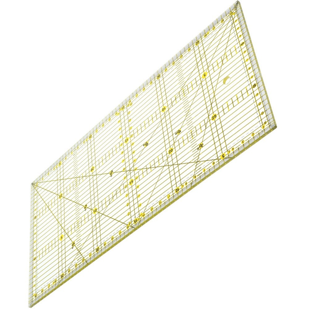 Patchwork Ruler for Quilting Projects with Non Slip Double Color Grid Lines