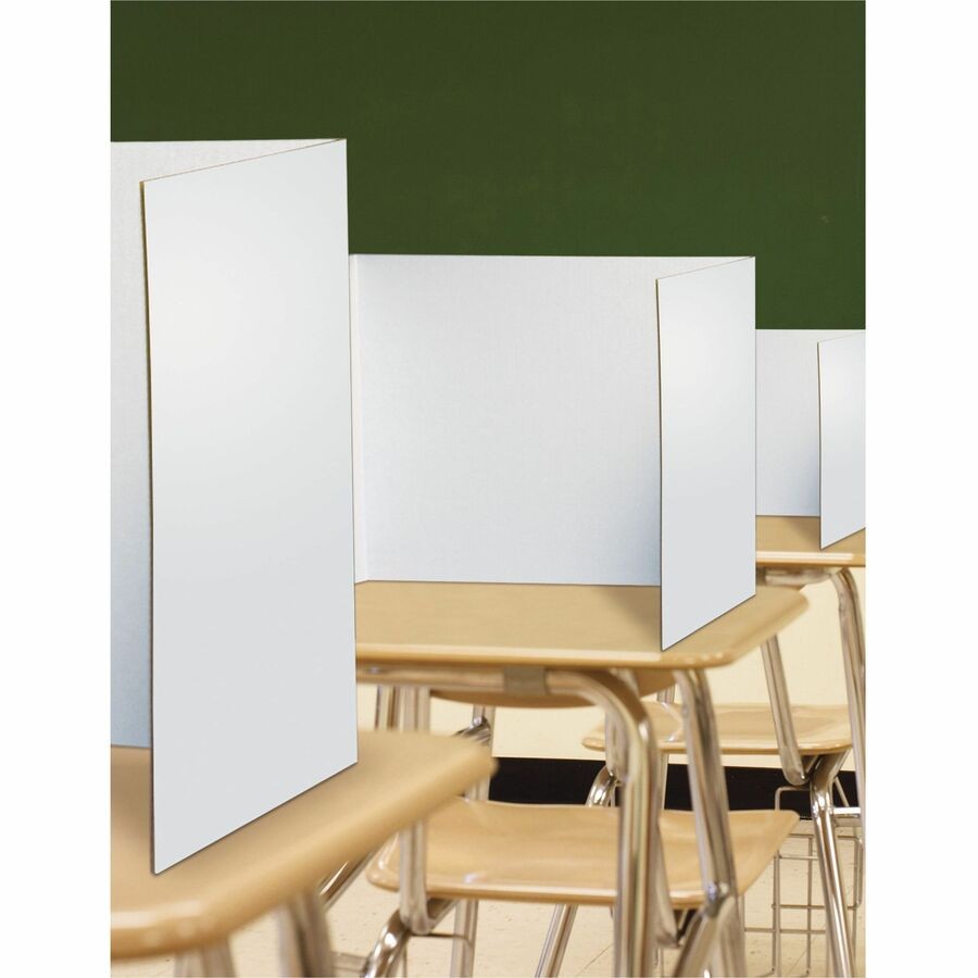 Pacon Privacy Board - 48" Width X 16" Height - White (PAC3782) 4 / Pack